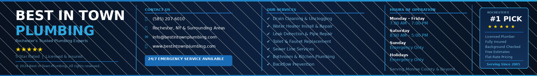 best in town plumbing rochester